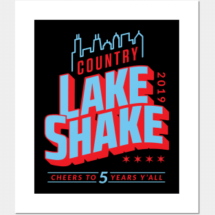 BOBIEMOH COUNTRY LAKE SHAKE LOGO BMH01 Posters and Art